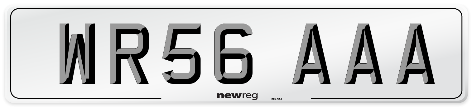 WR56 AAA Number Plate from New Reg
